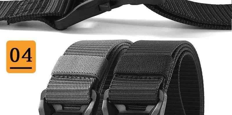 Big Plus Large LONG Size 125 140 160 180cm Men's Belt Canvas Multi-functional Tactical Quick Release Magnetic Alloy Buckle Belts