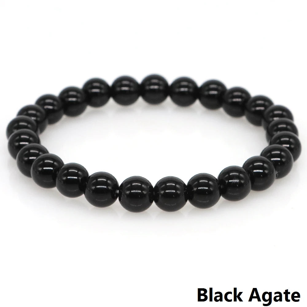 Women Men Bracelet Natural Rainforest Jasper Crystal Round Beads Wrist Chain Chakra Healing Energy Stretch Charm Strand Jewelry