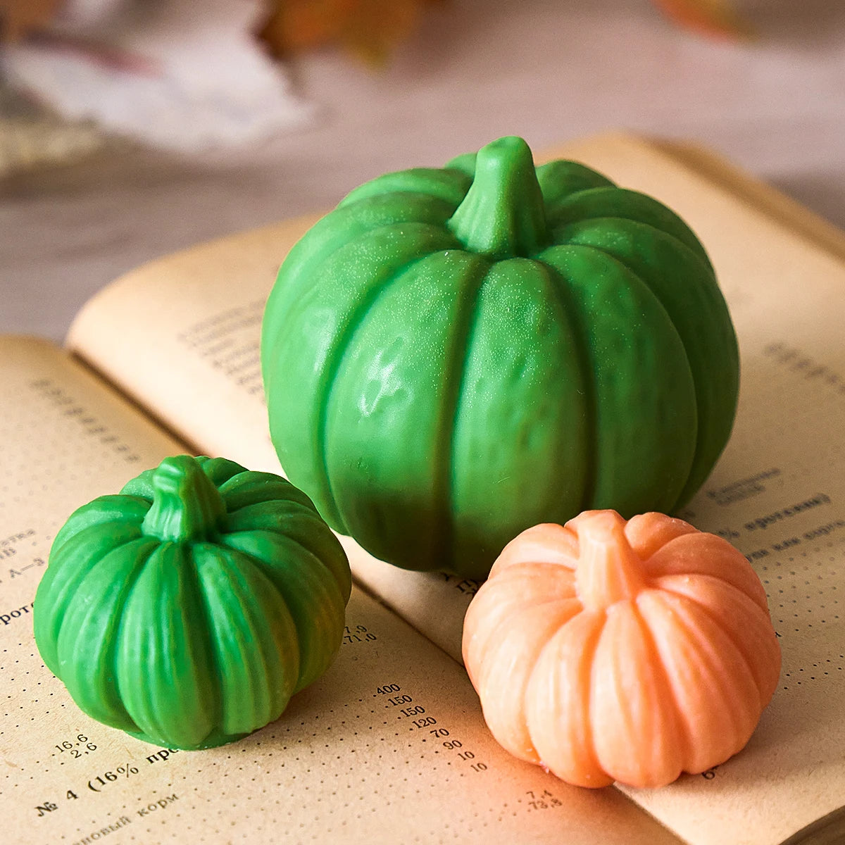 Halloween Ornaments Candle Silicone Mold DIY Handmade Pumpkin Aromath Soap Plaster Resin Craft Casting Molds Home Deco Art Gifts