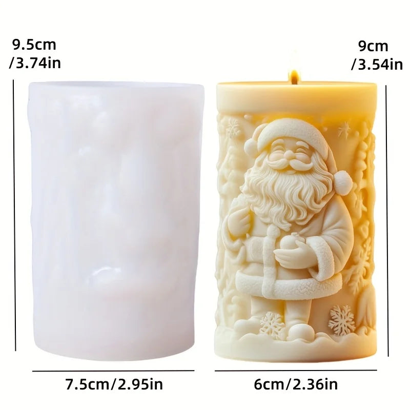 Love Owl Candle Silicone Mold Wear Christmas Hat Owl Resin Mold Christmas Heart Owl Gypsum Mould Craft Molds Christmas Gift