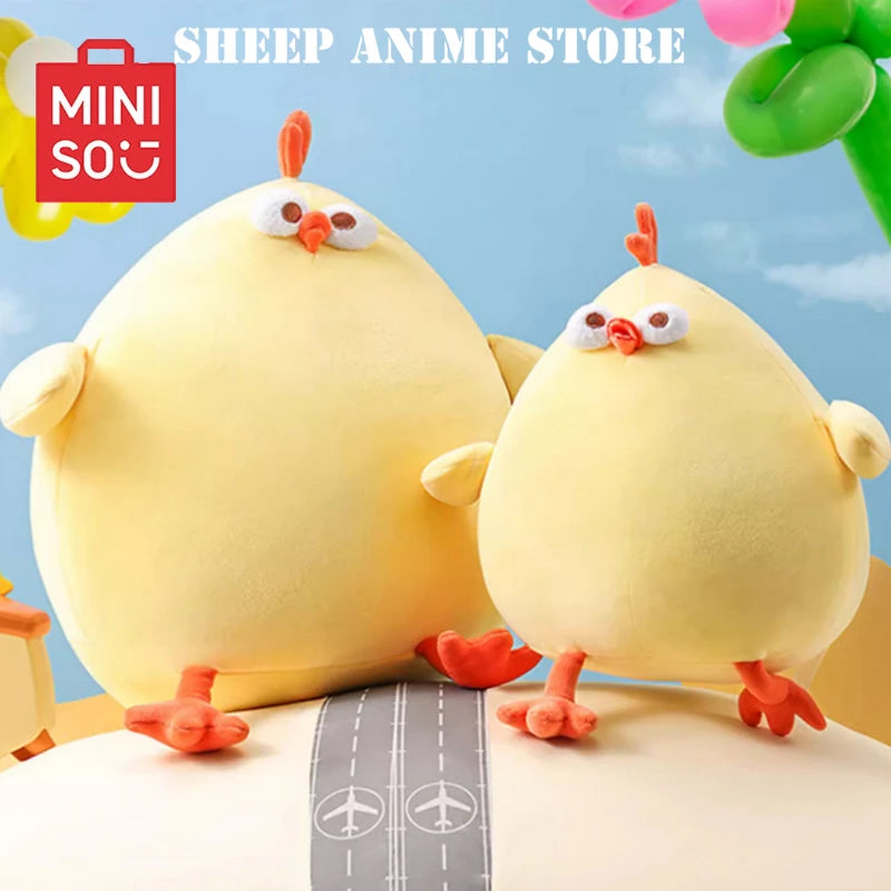 MINISO DunDun Chicken Plush Toys Cute Creative Vegetables and Fruits Soft Stuffed Doll Children's Birthday Christmas Gift