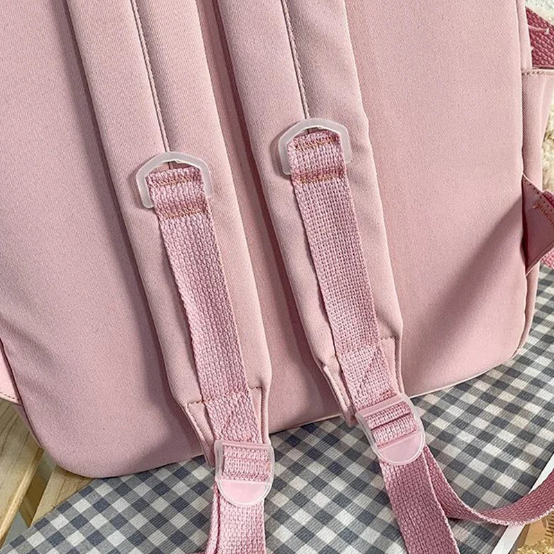 Fashion Schoolbag Large Capacity High School Female Backpack Daily Leisure Bags 2023 Shoulder Adjustable Backpack