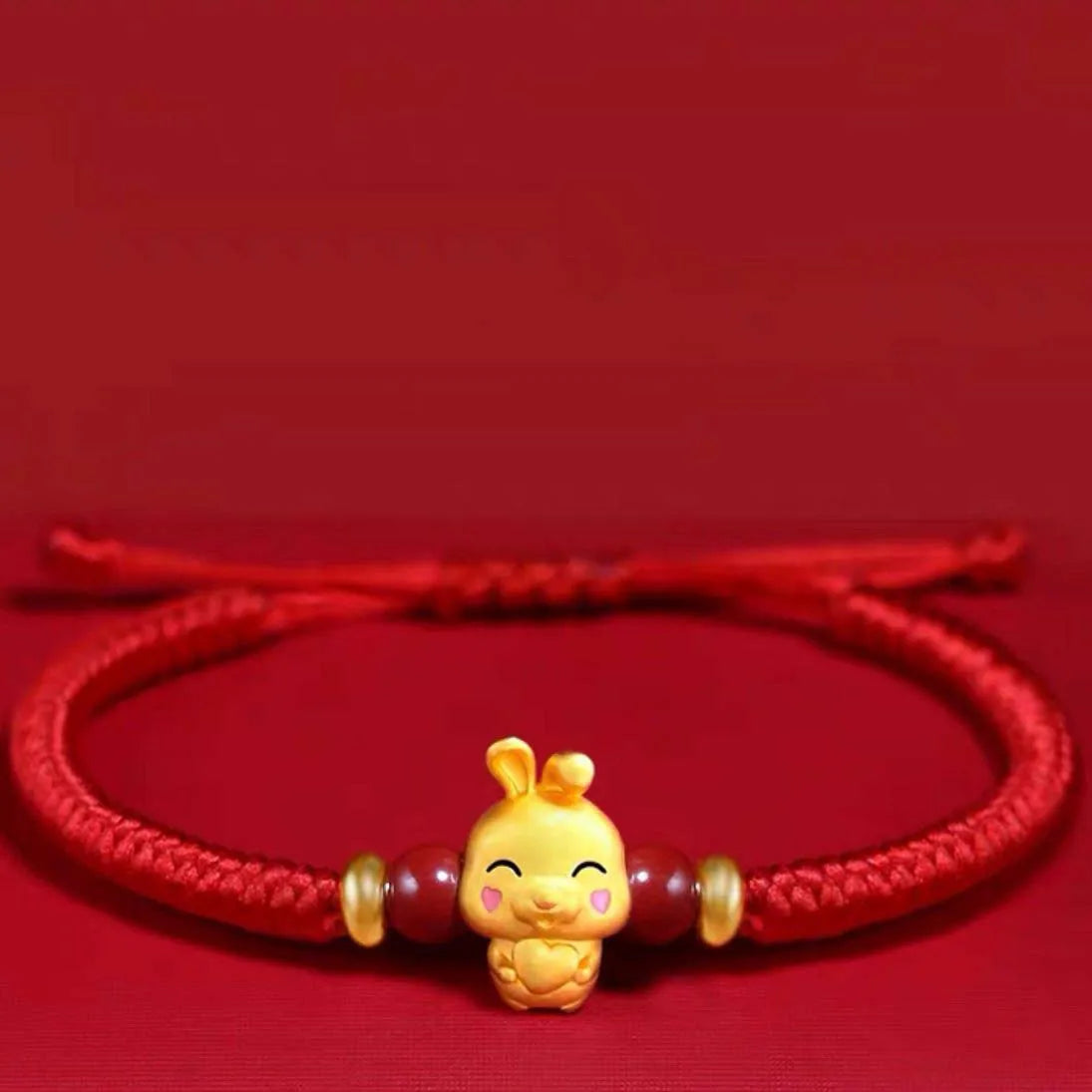 Lucky 12 Constellation Zodiac Sign Braided Animal Bracelet Men Women Red Rope Gold Color Beads Bracelet Bangle Gift Jewelry