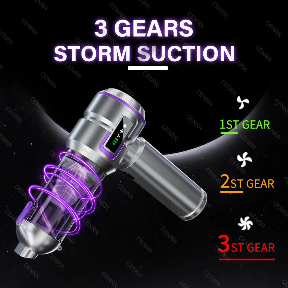 New Car Vacuum Cleaner 998000PA Mini Cordless Powerful for Home Handheld Blower Car Cleaner Portable Car Vacuum Cleaner