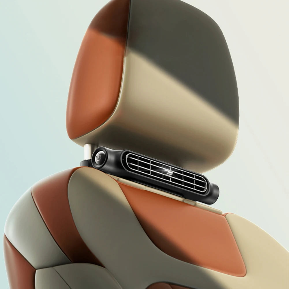 Car Backseat Cooling Fan Electric Auto Backseat Car Fan 3 Speeds Adjustable Wind Speeds Cooling Tool for Mini Cars RVs Sedans