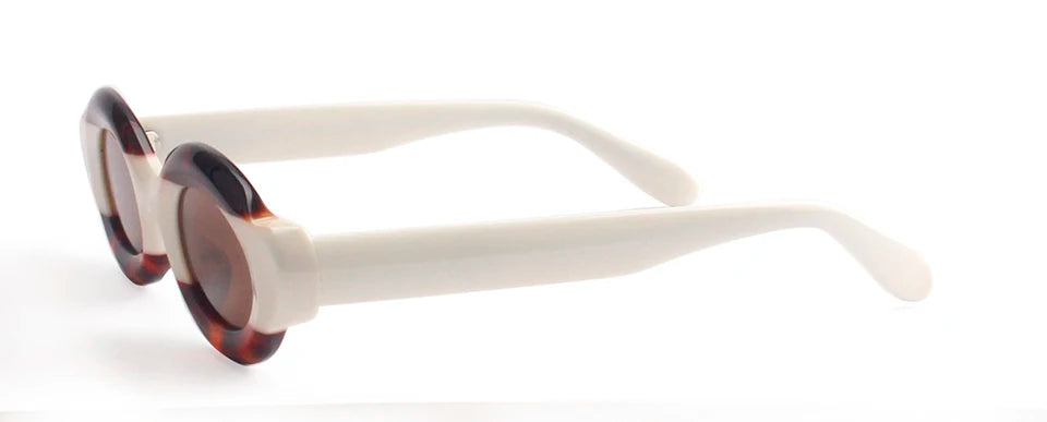 Luxury Thick Mixed Acetate Oval Polarized Sunglasses Women Trendy UV Protection Eyewear Stylish Shield For Men lentes de sol