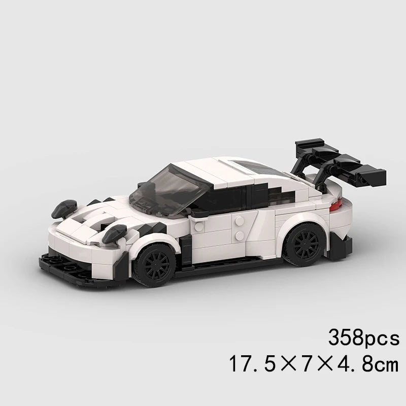 MOC Car Speed R34 488 Pickup R32 Racing Vehicle Model Building Block Super Race brick Christmas Gift City Technical rally sport