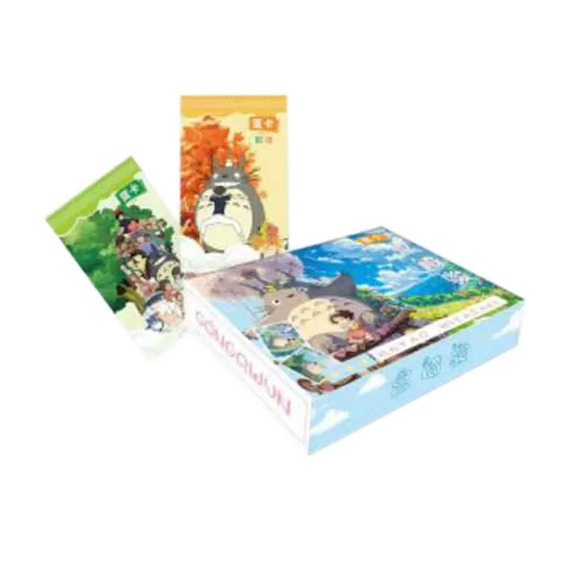 Genuine Hayao Miyazaki Anime Collection Card Chihiro and Chihiro Haal Mobile Castle Card Blind Box Children Toys Christmas Gift