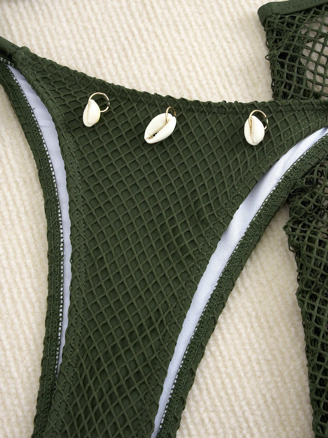 New Sexy Net Bikinis Female Swimsuits Women Three-Piece Swimwear Beach Swim Wear Bathing Suits Brazilian Bikini Set Pool Bather