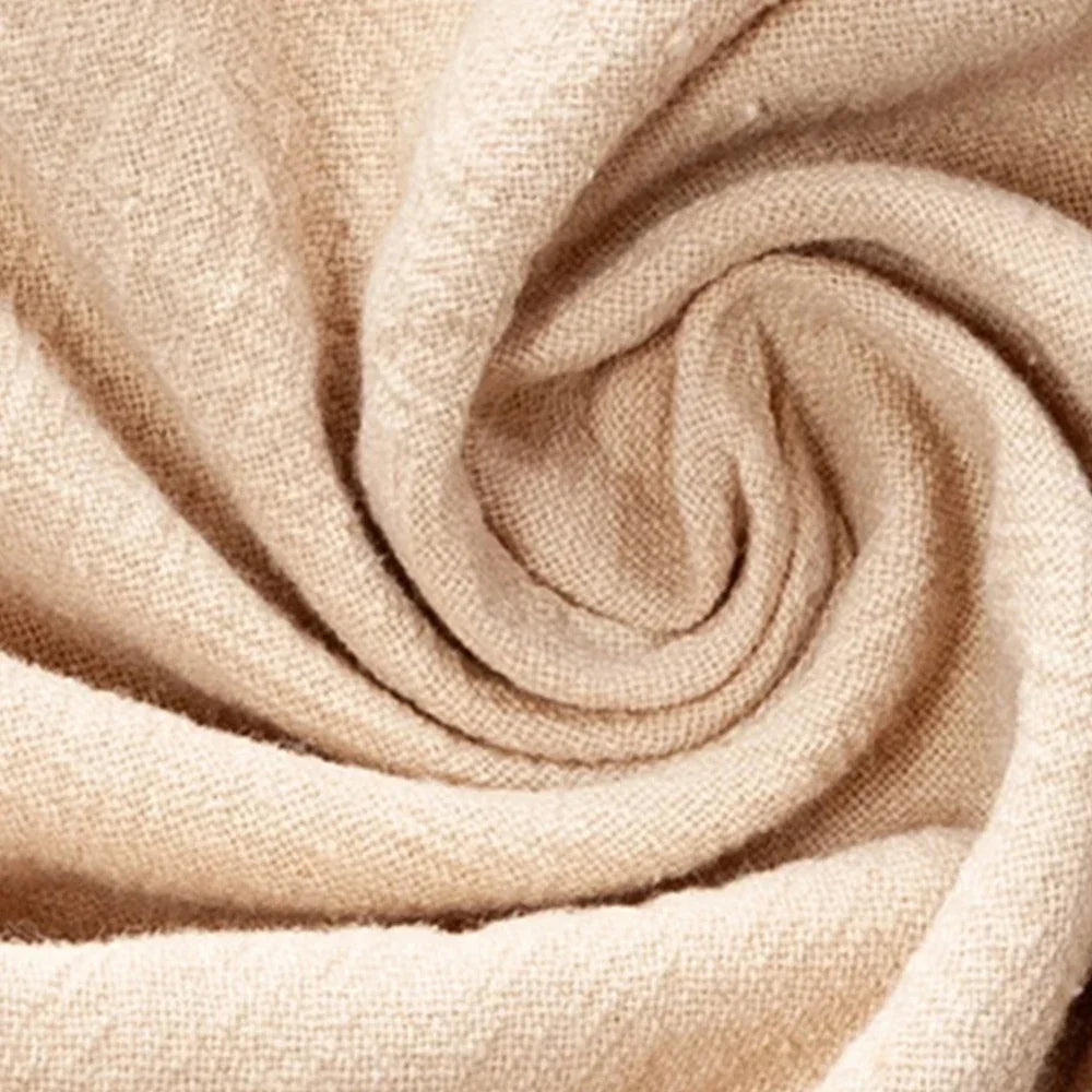 Men's Pants Solid Color Elastic Pockets Drawstring Long Pant Breathable Cotton Linen Trousers Casual Men's Clothing Streetwear