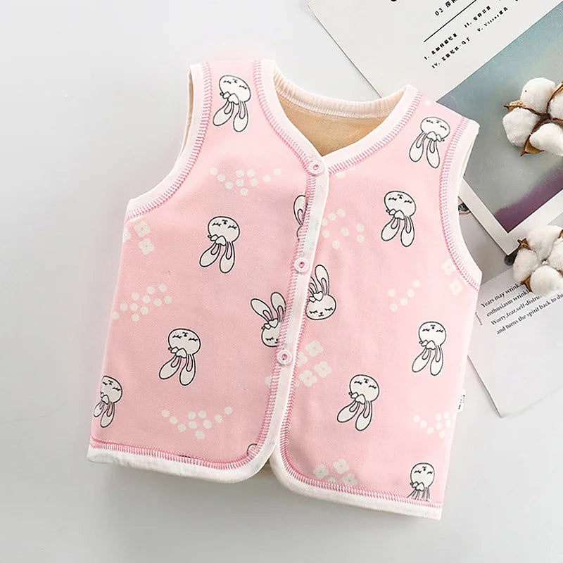 Unisex 6M-6Y Fall Vests Baby Girl Winter Clothes Kids Waistcoats Cardigan Children's Clothing Toddler Vest Boy Jacket Corduroy