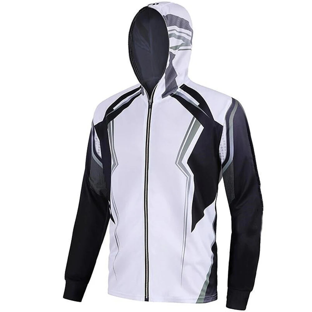 Quick Drying Sun Protection Fishing Shirts  2 Anti-UV Lightweight Fishing Jerseys  Hoodies For Men
