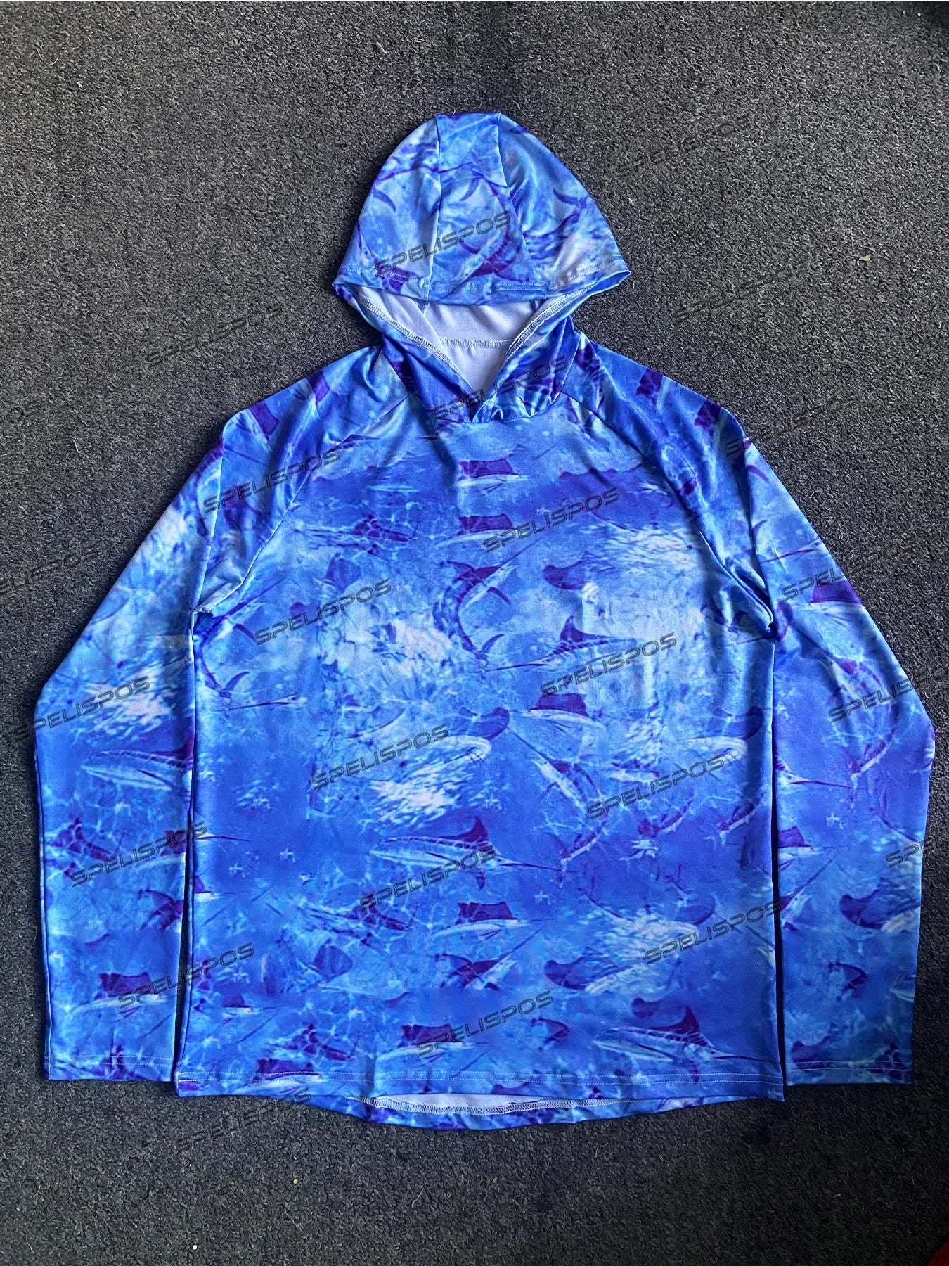 Hoodies Fishing Shirts UPF 50+ Anti-UV Yacht Sea Fish Maillot Beach Gear Lightweight Breathable Angling Tops Wear Running Hood