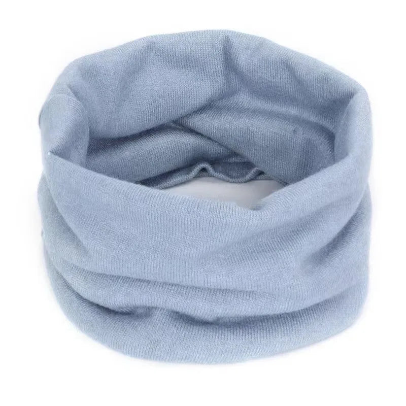 New Cashmere Winter Scarf for Baby Boys Girls Kids Knitted Scarves Unisex Elastic Mufflers Children Autumn Crochet Baby Scarf