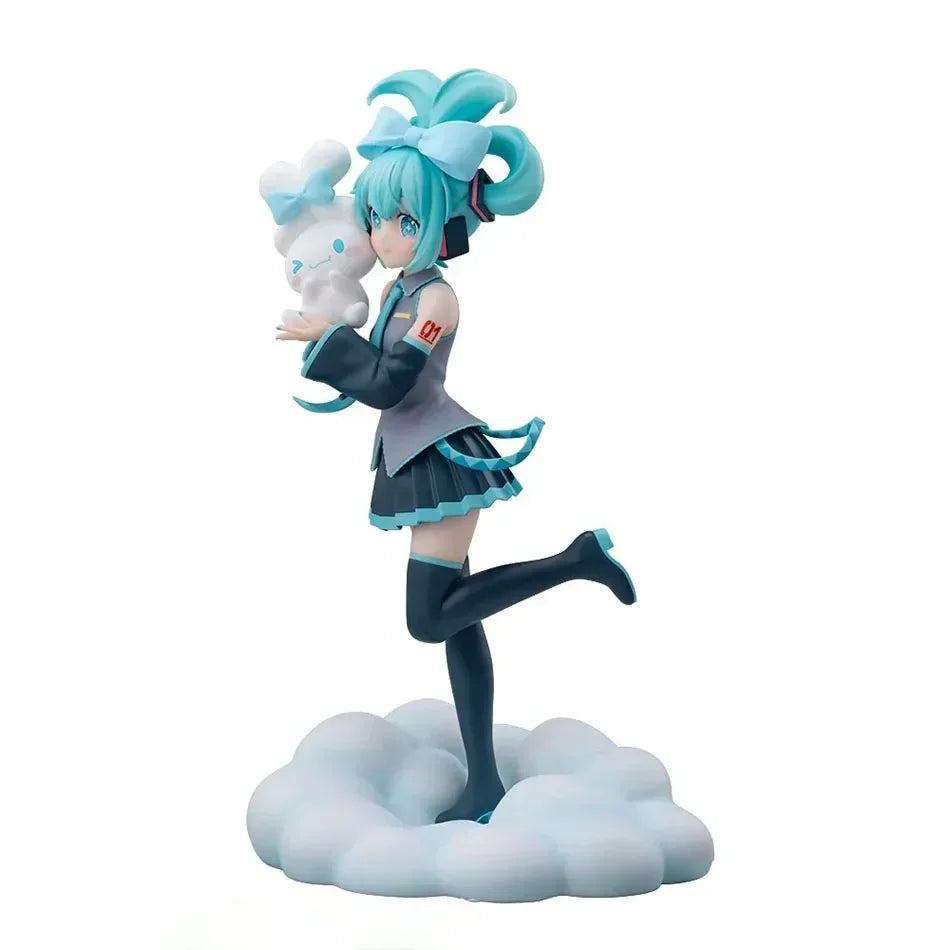 Cute girl Hatsune Miku anime character fashionable suitable for desktop decoration ornaments doll Christmas gift PVC collectible