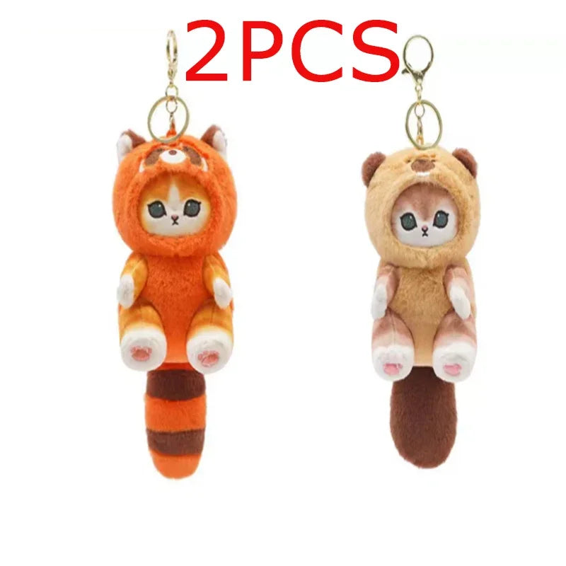 2025**Cattoon Amine Anime Mofusand  Plush Doll Toys Stuffed Animals Keychain Bag Small Pendant Hangings Christmas Birthday Gifts