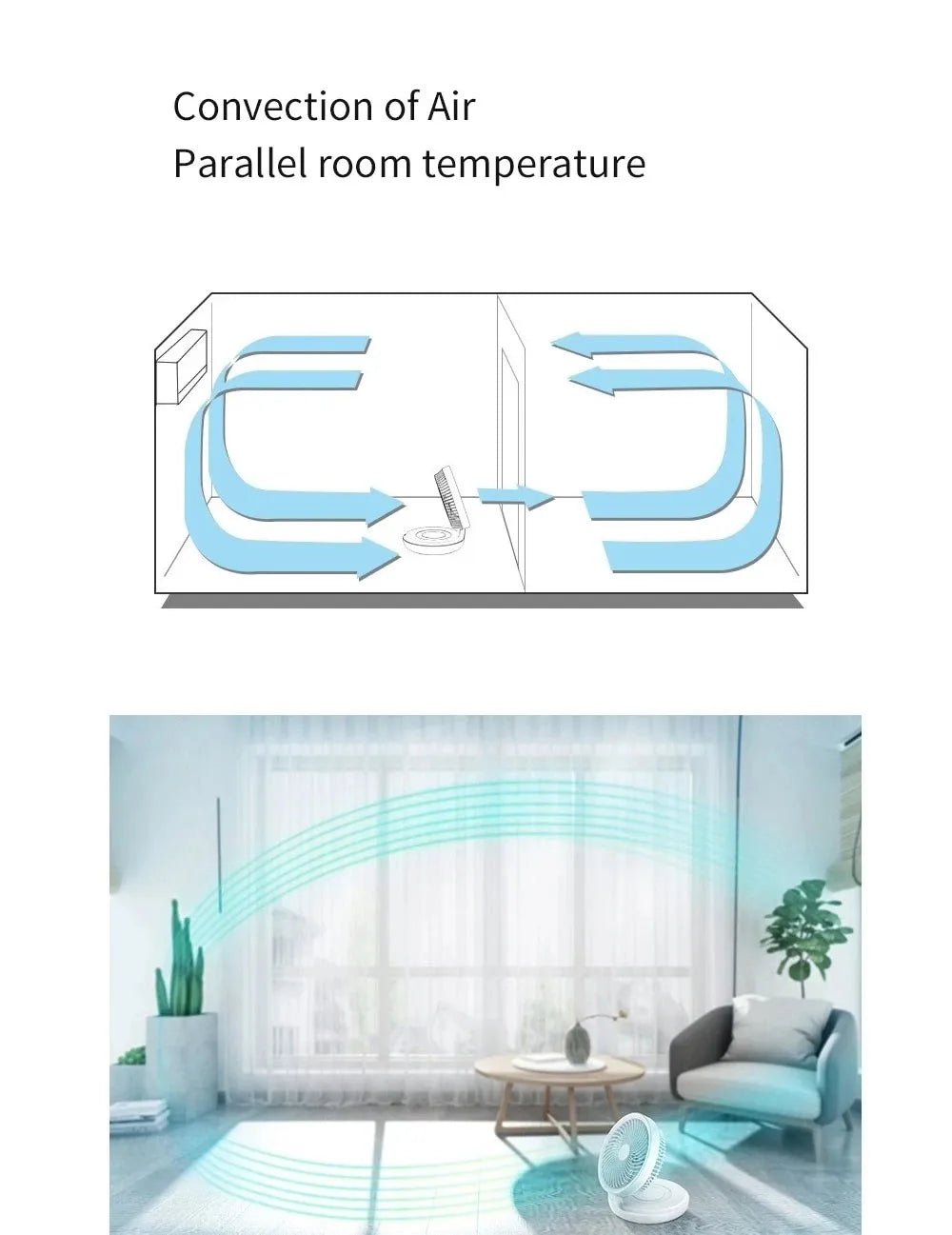 Portable Rechargeable Pedestal Cooling Light Folding Stand Desk Fan High Speed Electric Fan With Remote Control