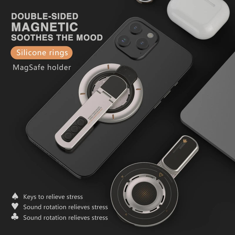 Xiaomi MagSafe Phone Grip Stand 3in1 Magnetic Finger Ring Holder Double Sided Magnetic Phone Stand For iPhone 17 16 15 14 13 12