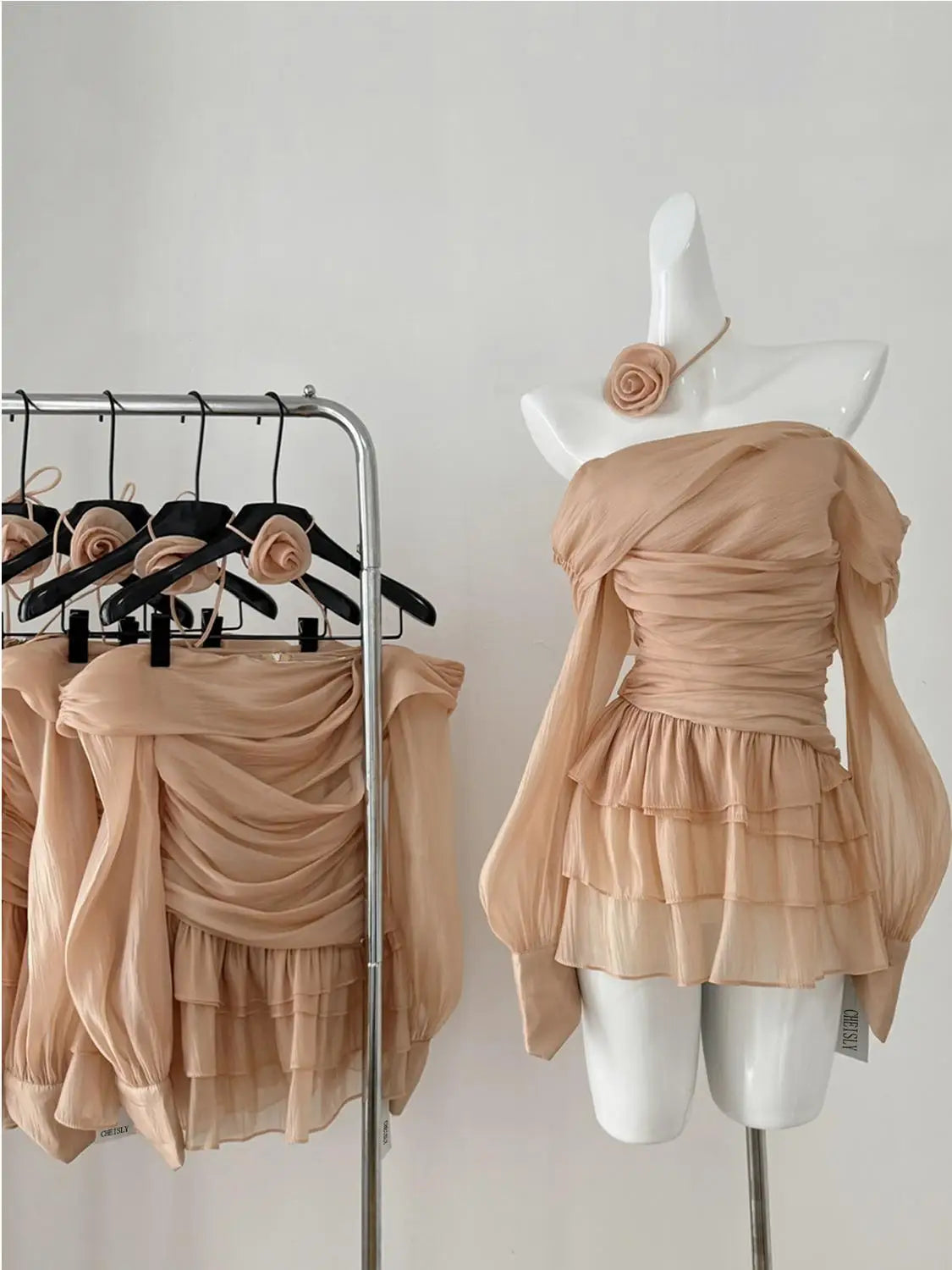 Women's Sexy Summer Autumn Slash Neck Off Shoulder Long Sleeve Short Dress Lady Streetwear Party Holiday Mini Dress