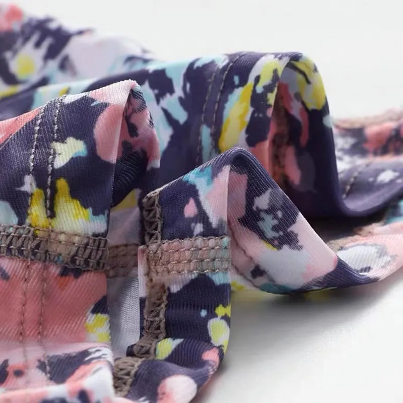 Summer Sun Protection Swimming Mask Flowers Balaclava Swim Cap Sun UV Protection Breathable Swim Cap for Women Men