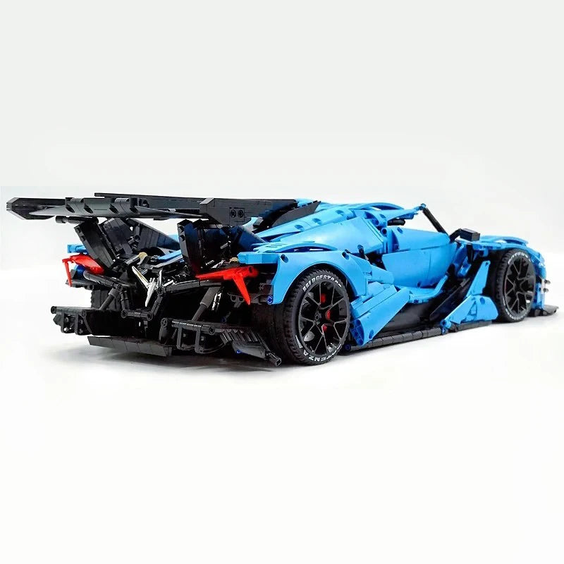 New MOC-C64003 Technical Sports Car Hypercar Building Blocks Speed Vehicle Bricks Puzzle Educational Toy Christmas Gift For Kids