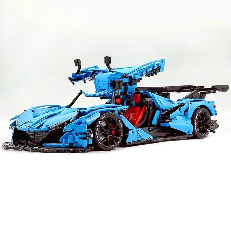 New MOC-C64003 Technical Sports Car Hypercar Building Blocks Speed Vehicle Bricks Puzzle Educational Toy Christmas Gift For Kids