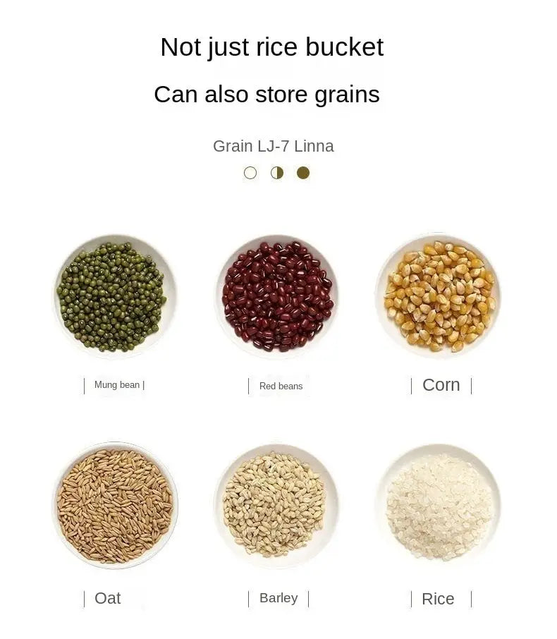 Insect Proof Moisture Proof Rice Box Grain Sealed Jar Kitchen Container 5/10KG Bucket Nano Storage Pet Dog Food Box with Lid