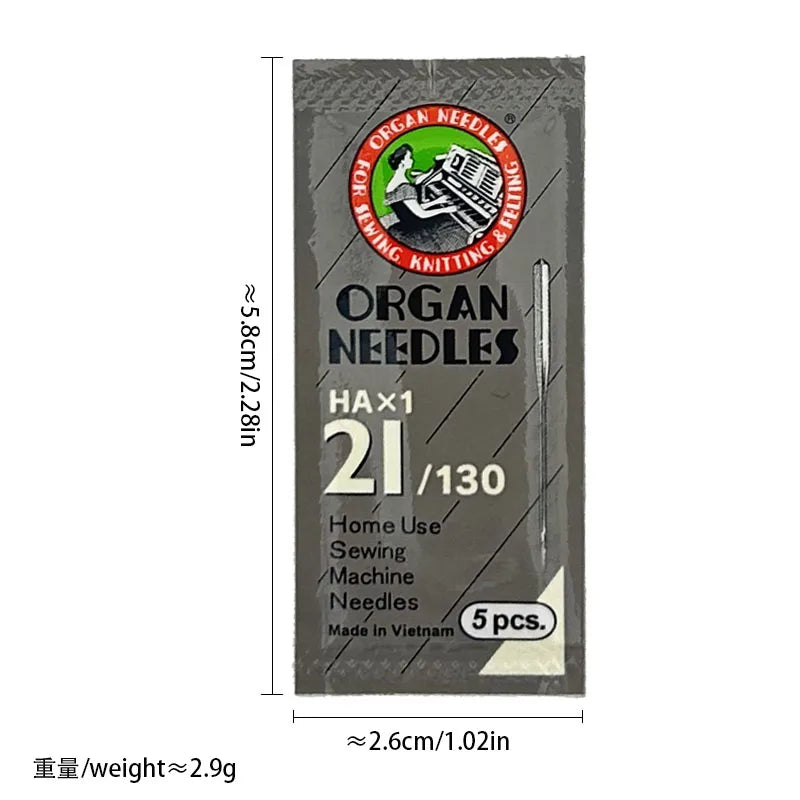 HA*1 Sewing Needles Japan ORGAN House Sewing Machine Needles for SINGER BROTHER size 8,9,10,11,12,14, 16 ,18