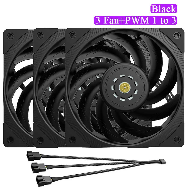 TEUCER T30 CPU Cooler Fan 2150RPM 4PIN PWM 12cm Computer Case Cooling System Fan SFDB Silent PC Gamer CPU Cooler 120mm Fan