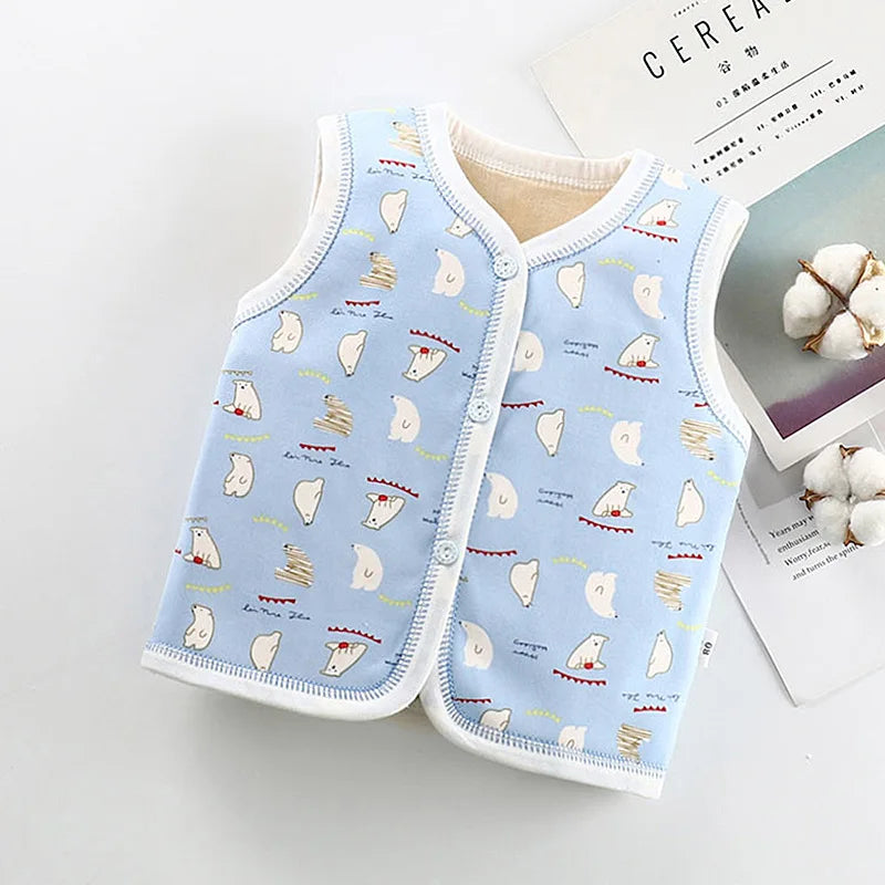 Unisex 6M-6Y Fall Vests Baby Girl Winter Clothes Kids Waistcoats Cardigan Children's Clothing Toddler Vest Boy Jacket Corduroy