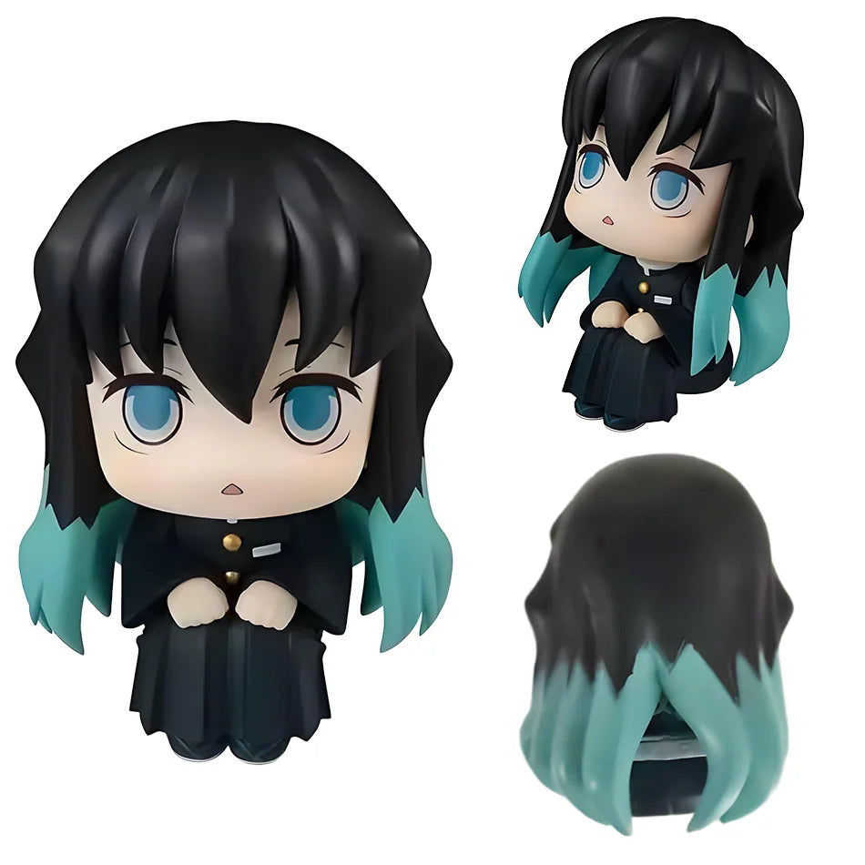 Anime Demon Slayer Kamado Tanjirou Kamado Nezuko Action Character Model Toy Series Doll Children's Birthday/Christmas Gift Toy