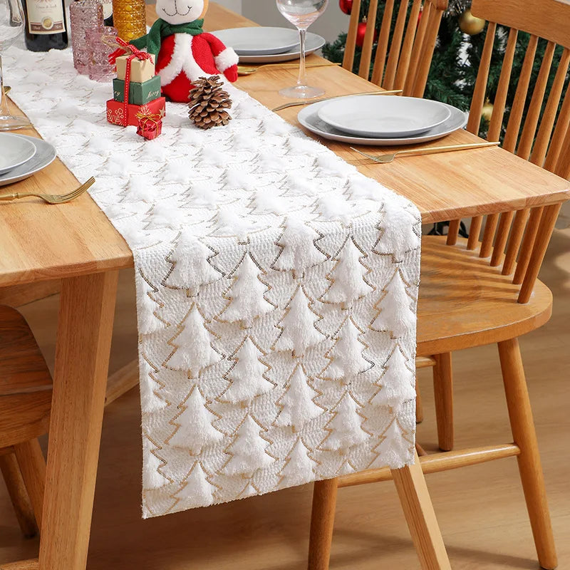 Halloween Ghost White Table Runner Fall Pumpkin Party Dining Decorations Christmas Dining Table Harvest Decor