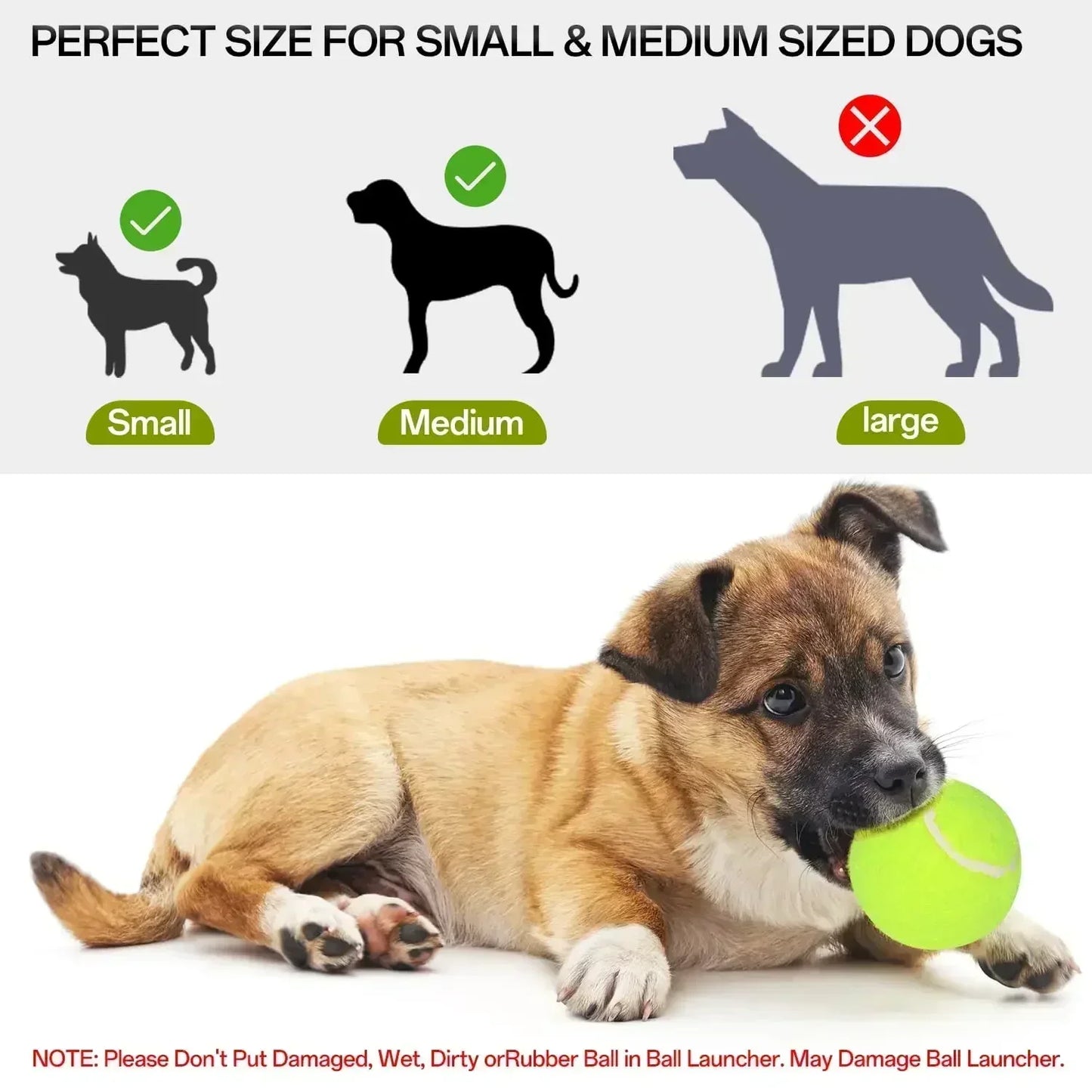 Automatic Dog Ball Launcher with 3 Distance Settings for Indoor & Outdoor Play, Keeps Pets Active & Healthy.