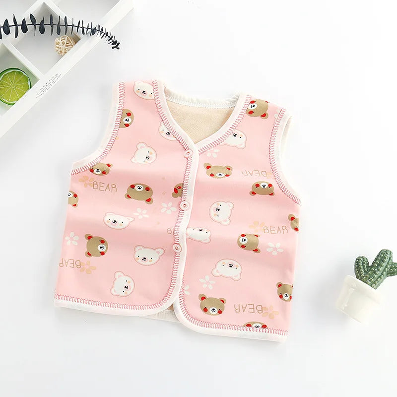 Unisex 6M-6Y Fall Vests Baby Girl Winter Clothes Kids Waistcoats Cardigan Children's Clothing Toddler Vest Boy Jacket Corduroy