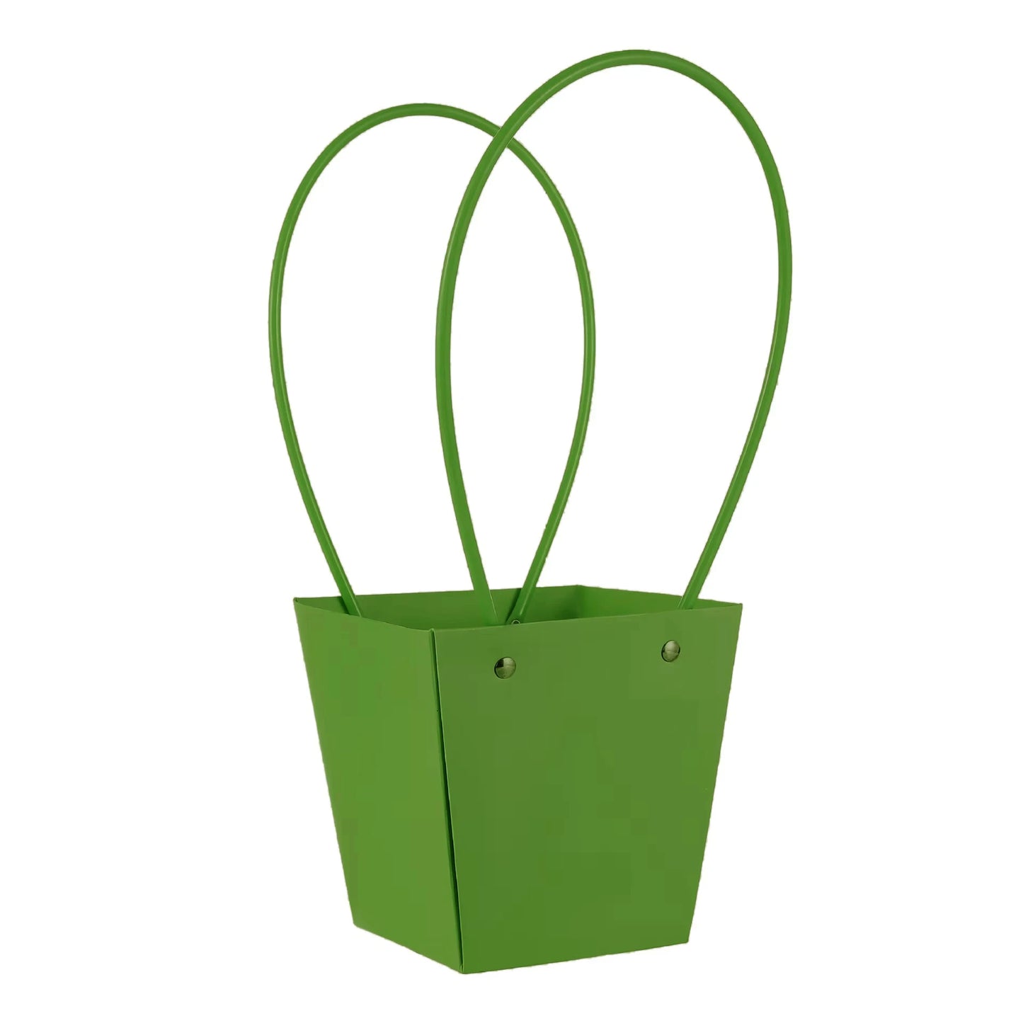 10pcs Christmas Gift Flower Kraft Paper Handbag Flower Arrangement Portable Box Rectangular Trapezoidal Flower Handheld Gift Box