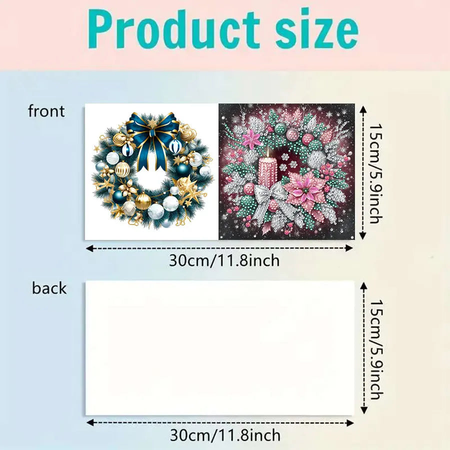 6pcs Diamond Painting Greeting Card Set - Christmas Gift, perfect for sending warm wishes to family and friends