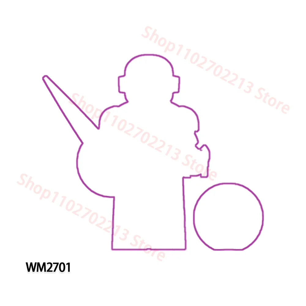 Anime Building Blocks Set WM6183 Educational Toys for Kids, Christmas Gift Bricks Collection Cool Model for Boys WM6220 WM6221