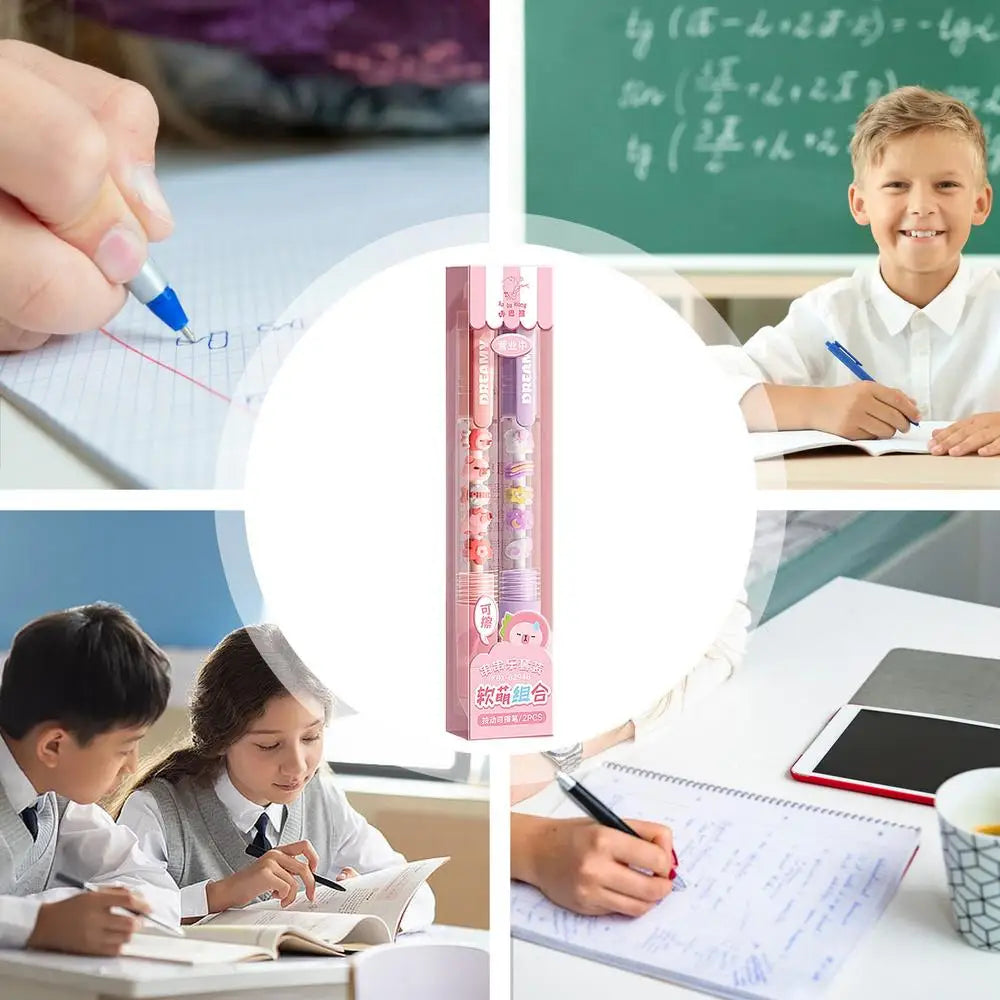 Erasable Gel Ink Pens With Eraser Erasable Fine Point Writing Supplies Blue Ink Smooth Writing Pens For Planner Journaling Daily