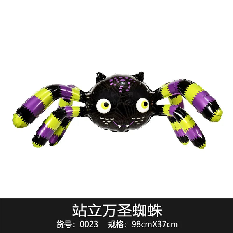 New Halloween Terror Spider Balloon Ghost Festival Party Shopping Mall Event Decoration Home Yard Halloween Photo Props Balloon