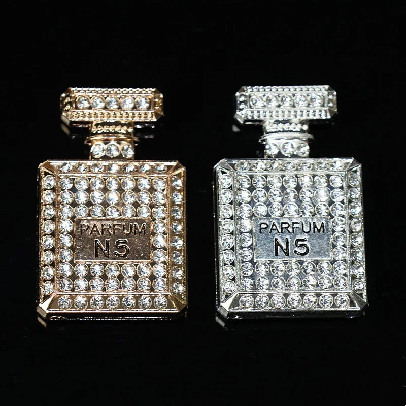 4Pcs Y2K Bling Diamond Metal Purse Presum Bottle Brand Bag Lips BB Key Junk Phone Case Ipadcase Decoration Charms Diy Crafts