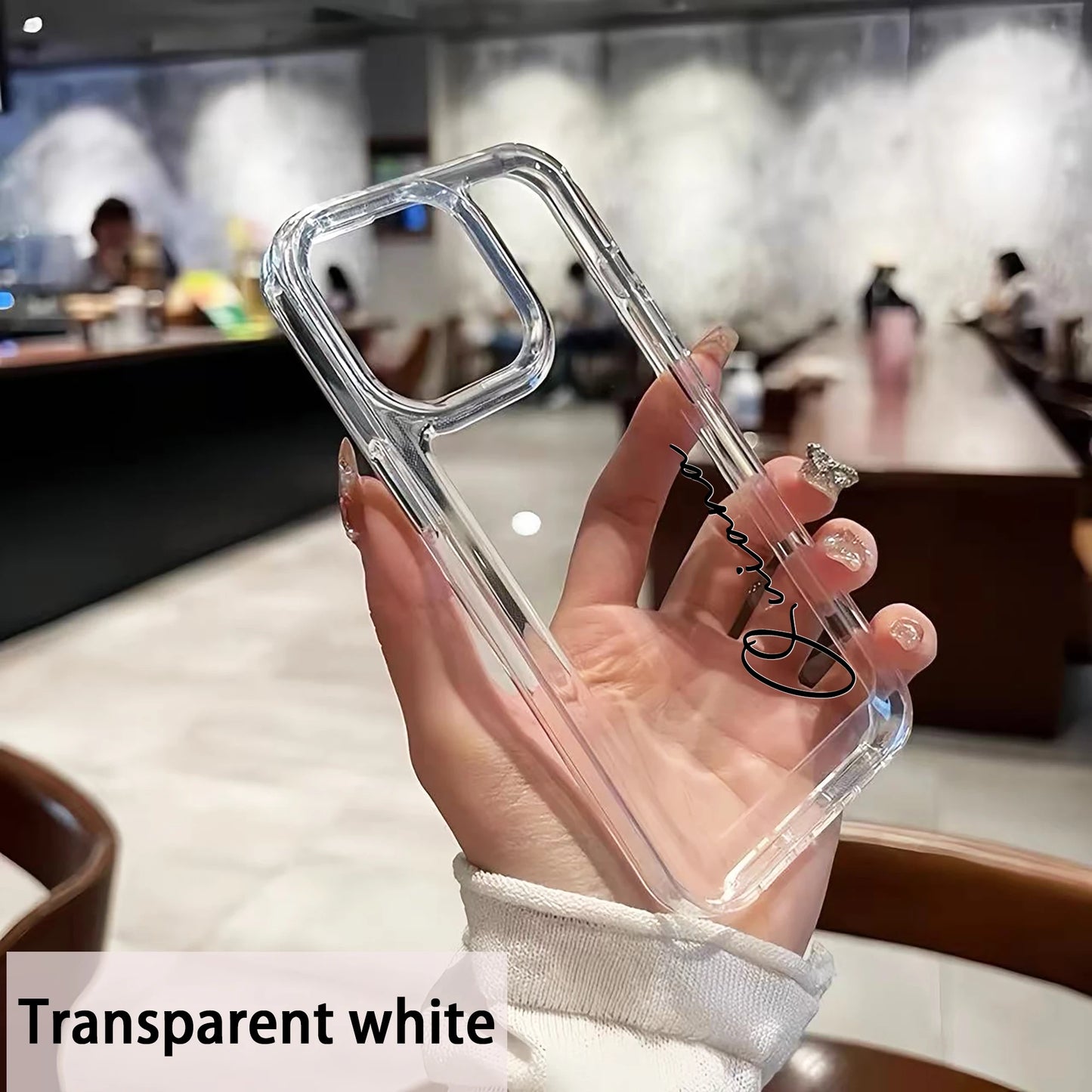 ﻿ Personalized Custom Name DIY Phone Case For iPhone 17 16 15 14 13 12 11 Pro Max Plus Clear Soft TPU Case Shockproof 17 Air