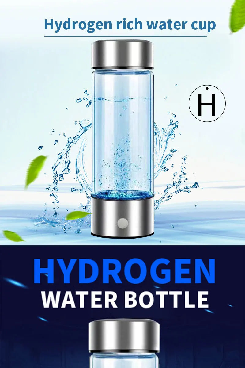 Portable 420ml Hydrogen-Rich Water Cup Electric Hydrogen Rich Water Generator Bottle Titanium Quality Filter Antioxidant Lonizer