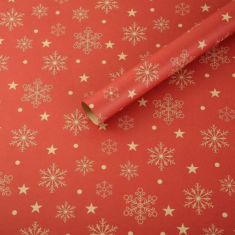 75x50cm Christmas Gift Wrapping Paper DIY Craft Paper Bag Gift Decoration Birthday New Year Party Wedding Gift Packaging Papers