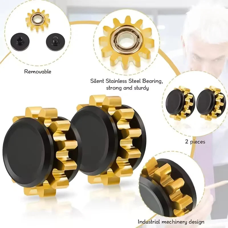 Fidget Spinner Mini Metal Gear Gyroscope Toy Antistress Portable Adults Stress Reliever Autism ADHD Kids Birthday Christmas Gift
