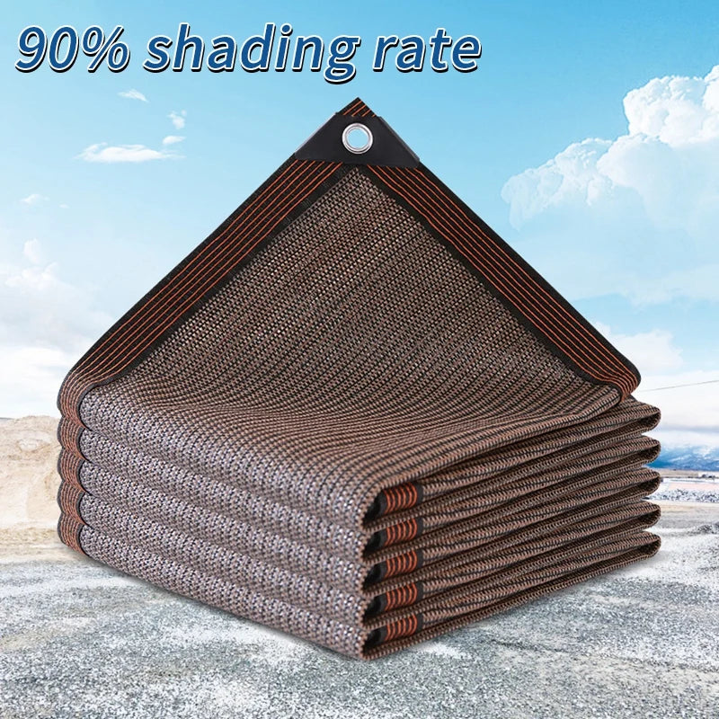 Outdoor Garden Sunshade Net Pergola Canopy Swimming Pool Awning Net Sun Protection Car Canvas Shading Net Summer Sunscreen Cover