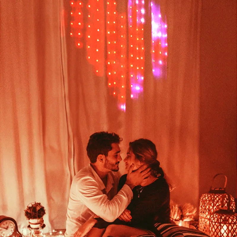 400LED Smart Curtain Lights WiFi APP Control DIY Pattern Music Sync IP65 Waterproof for Halloween Christmas Gift