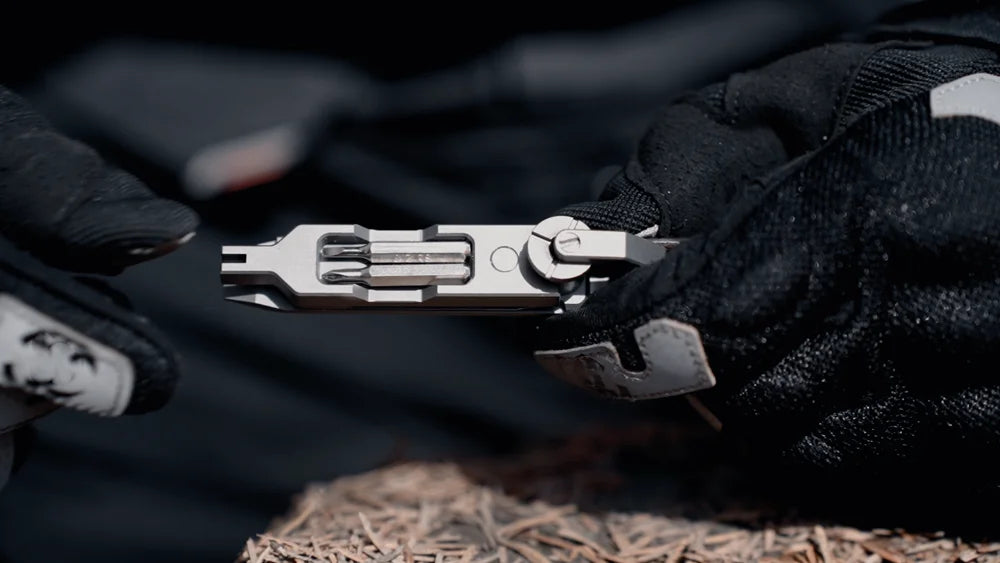 EDC TItanium Alloy with Titanium Key Ring Pry Bar Screwdriver Bottle Opener Handle Multi-tool profession Portable Outdoor Tools