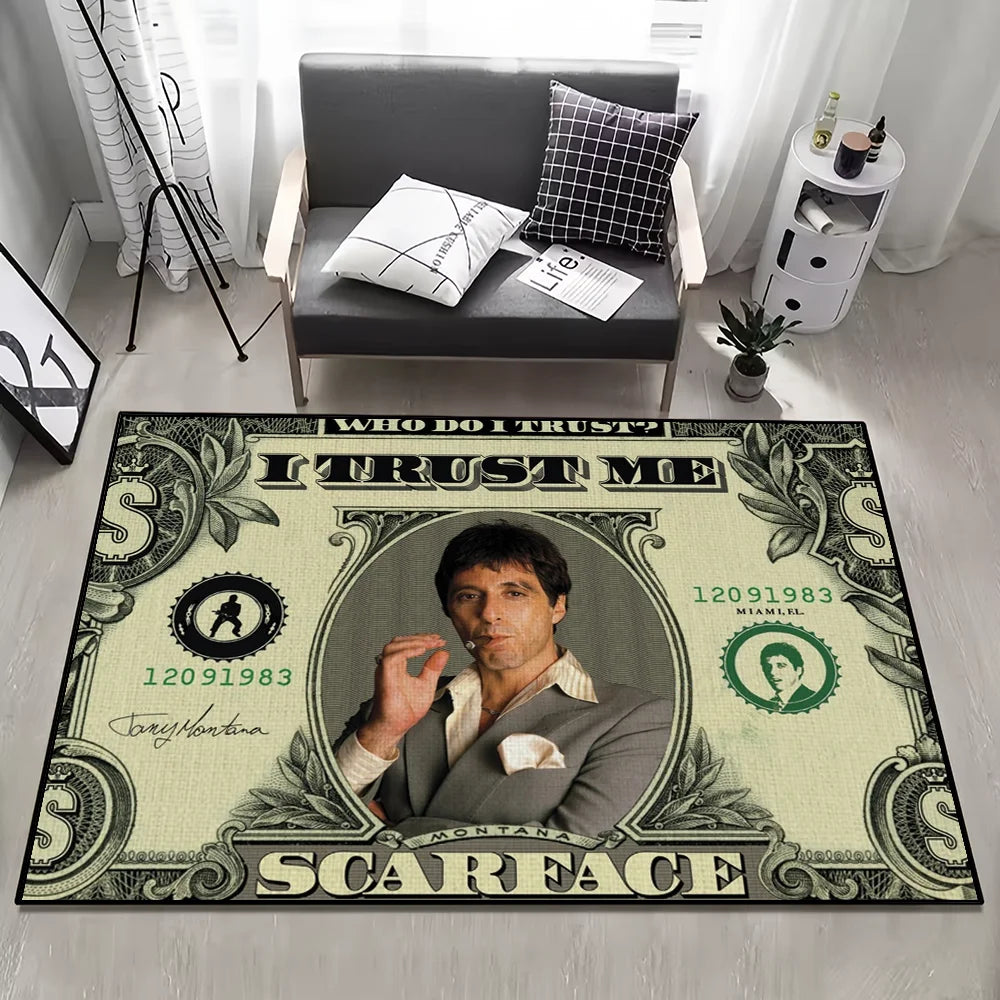 Film Scarface Door Mat Welcome Entrance Balcony Bathroom Floor Non-slip Rug Bedroom Carpet Home Decoration