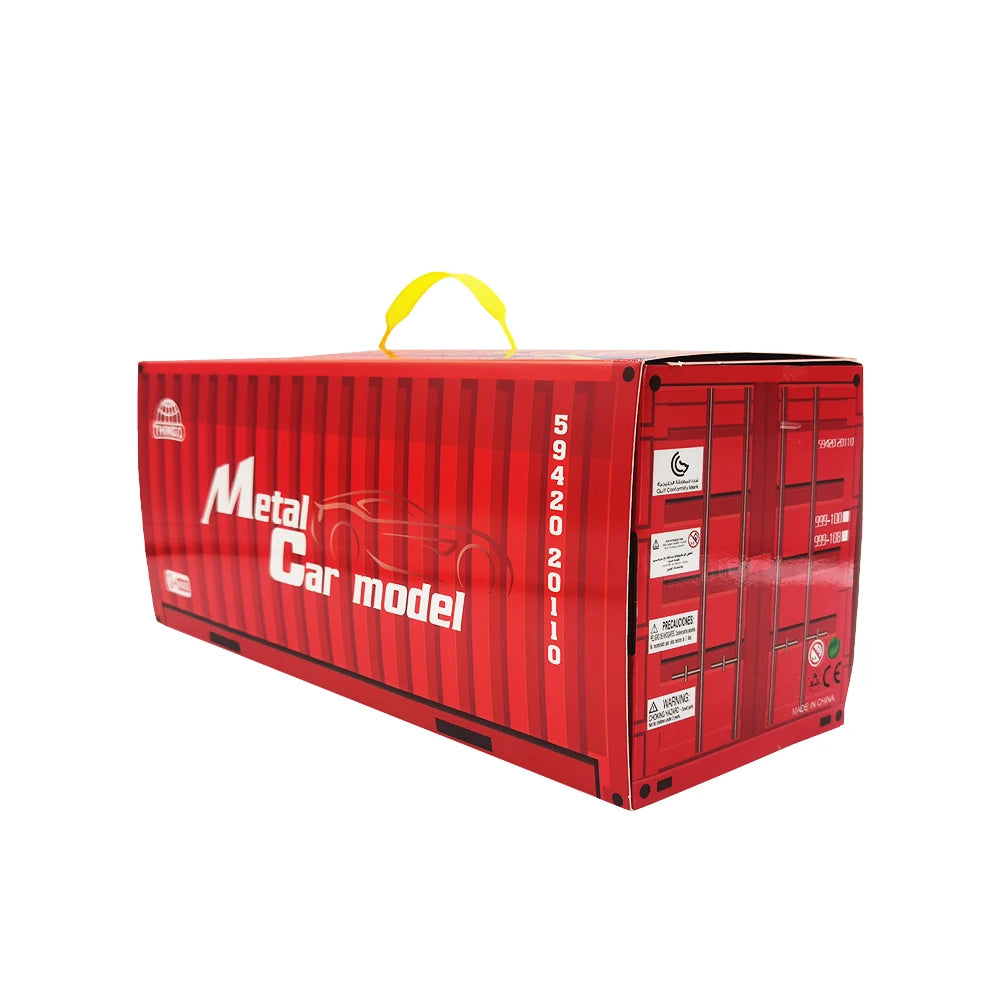 Christmas Gift 48Pieces Alloy Racing Car Models Scale Cars Set Container Storage Toy Metal Trucks Vehicles Model for for Kids