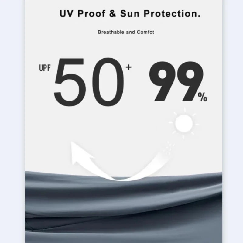 UPF 50+ Sunscreen Jacket for Men -Waterproof Hooded Windbreaker for Summer Fishing and Hunting Quick Dry Sun Protection Clothing